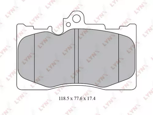 LYNXAUTO Disc brake pads, front (BD-7566)