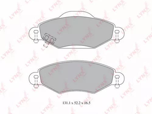 Disc brake pads, front