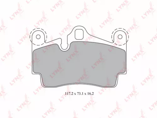Disc brake pads, rear