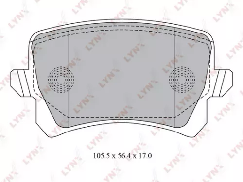 Disc brake pads, rear
