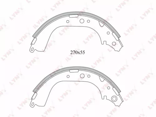 LYNXAUTO Brake shoes (BS-7517)