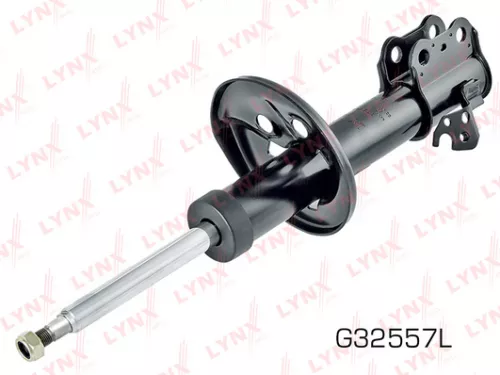 Shock absorber strut gas, left, front