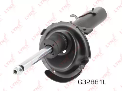 Shock absorber strut gas, left, front