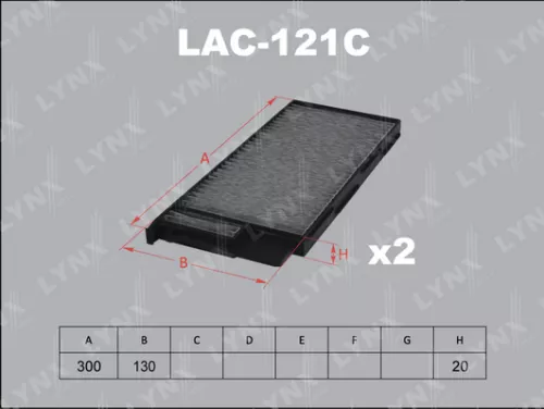 Cabin filter, carbon (x2)