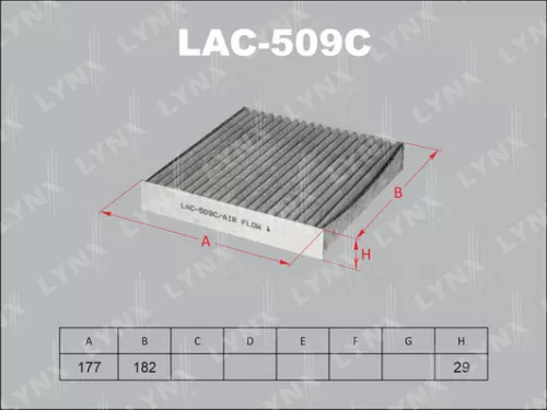 Cabin filter, carbon