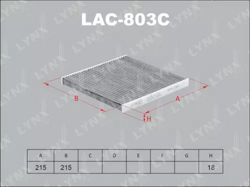 Cabin filter, carbon