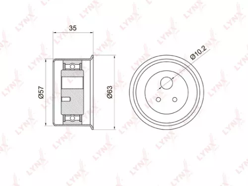 Tension pulley, timing belt