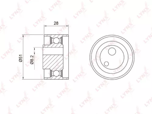 Tension pulley, timing belt