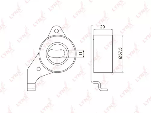 Tension pulley, timing belt