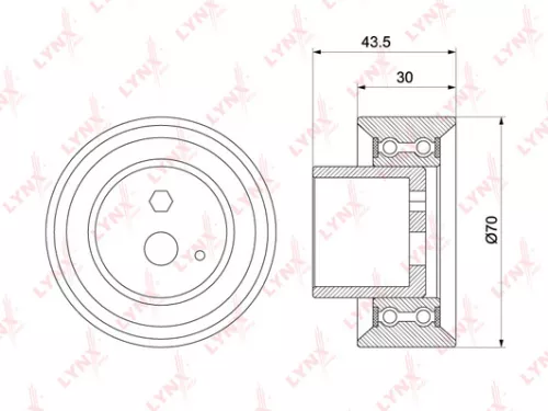 Tension pulley, timing belt