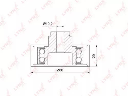 Deflection/Guide pulley (assembly), timing belt