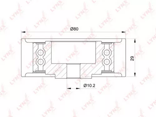 Deflection/Guide pulley (assembly), timing belt