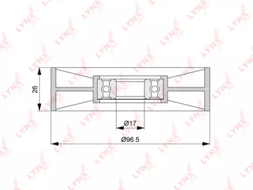 LYNXAUTO Tensioner Pulley, poly v-belt (PB-5230)