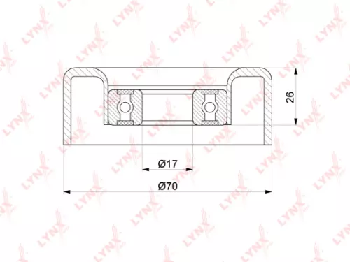 LYNXAUTO Tensioner Pulley, poly v-belt (PB-5262)