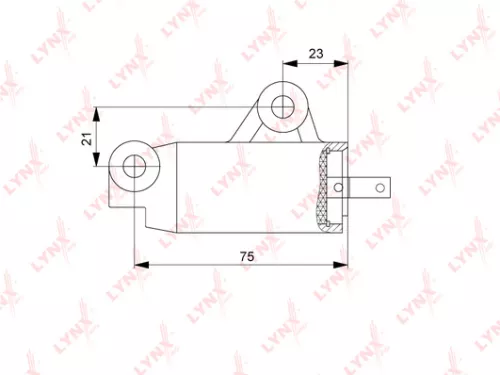 LYNXAUTO Tensioner (hydraulic), timing belt (PT-1025)