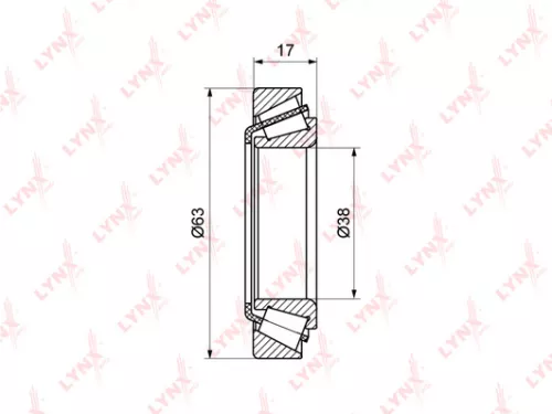 LYNXAUTO Wheel bearing, front (WB-1092)