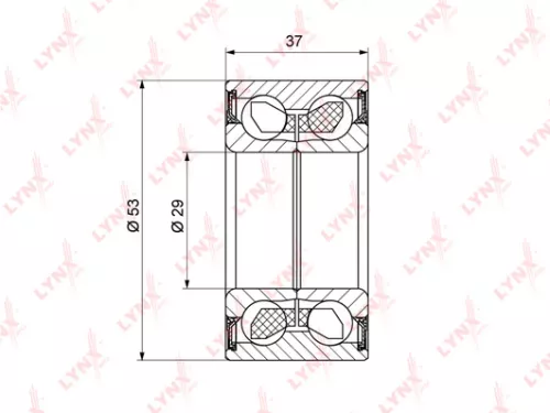 LYNXAUTO Wheel bearing, rear (WB-1176)