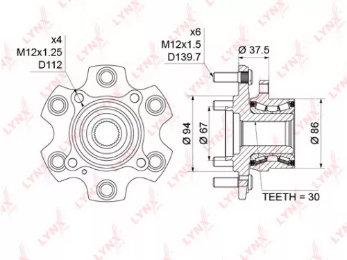LYNXAUTO Wheel Hub (WH-1177)