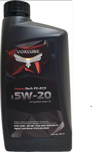 VOXLUBE Engine Oil 5W20 G2 / 1 LTR / API SN – Premium High-Performance Lubricant