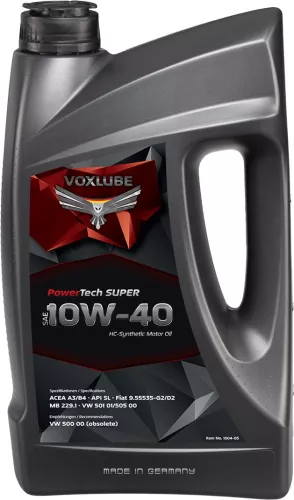 VOXLUBE Engine Oil S Synth 10W40 / 5 LTR / API SL/CF – Premium Quality Lubricant