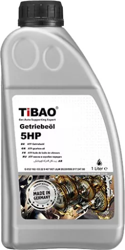 TIBAO ATF Oil Life Guard 5HP / Yellow / 1 LTR – Golf 4, Bora & BMW – Premium Automatic Transmission Fluid