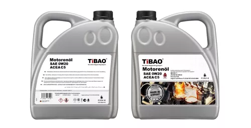 TIBAO Engine Oil 0W20 / 5 LTR / API SP – Premium High-Performance Lubricant Auto Oil