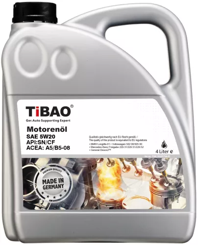 TIBAO Engine Oil 5W20 / 5 LTR / API SP – Premium High-Performance Lubricant Auto Oil