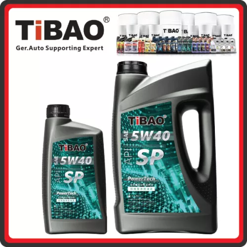 TIBAO Engine Oil F. Synth 5W40 / 4 LTR / API SN/CF – Premium Fully Synthetic Lubricant Auto Oil