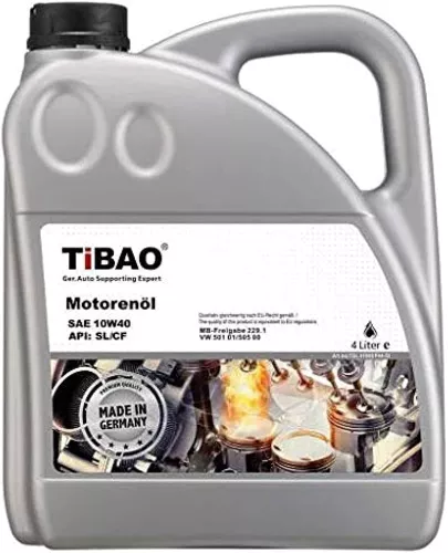 TIBAO Engine Oil S Synth 10W40 / 1 LTR / API SL/CF – Premium Quality Lubricant Auto Oil